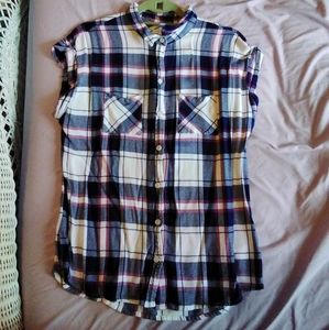 Beachlunchlounge short sleeved flannel shirt